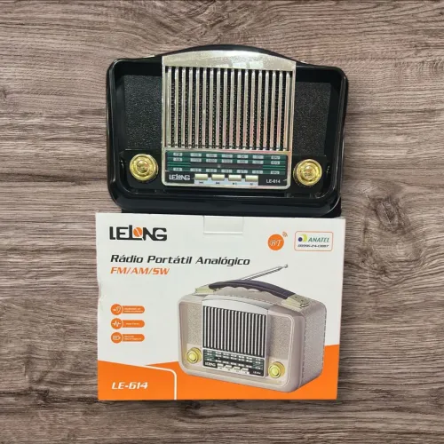 Rádio Portátil Analógico FM/AM/SW LE-614