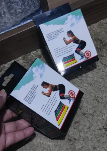Elásticos para exercícios na caixa