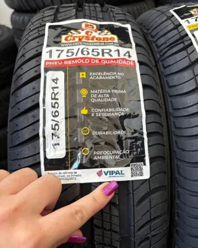 Pneu Remold Crystone 175/65R14 VIPAL