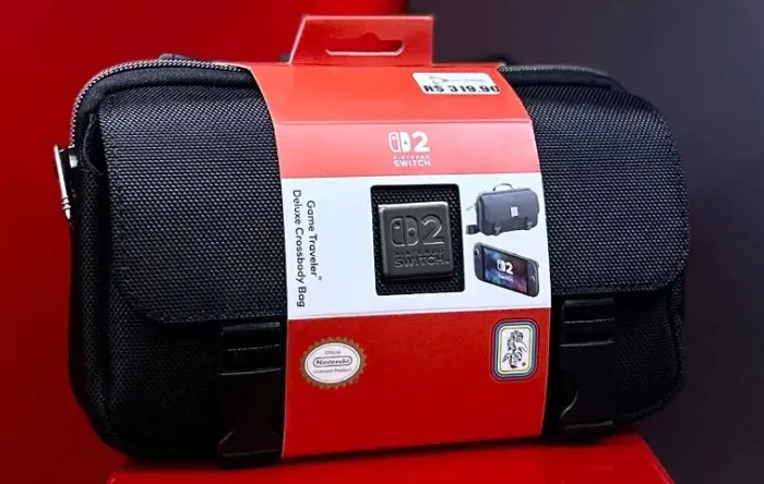 Nintendo Switch 2 Acessório Crossbody Bag Game Traveler - Black -  Horizontal - Novo