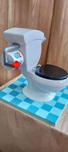 Mini Vaso Sanitário de Brinquedo Divertido!