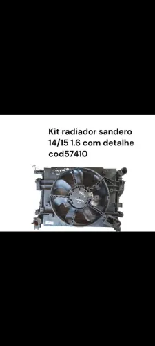 Kit radiador Sandero c detalhe 