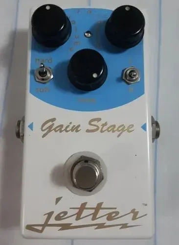 Pedal Jetter Gain Stage Blue Overdrive Distortion truebypass Made in USA!