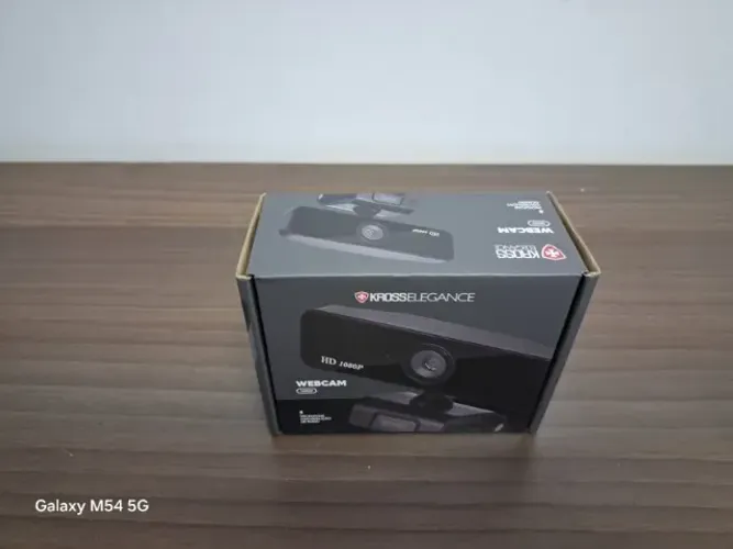 Webcam Kross Elegance, Full HD, 1080p, Foco Manual