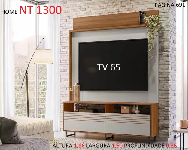 Home super moderno para65 polegadas