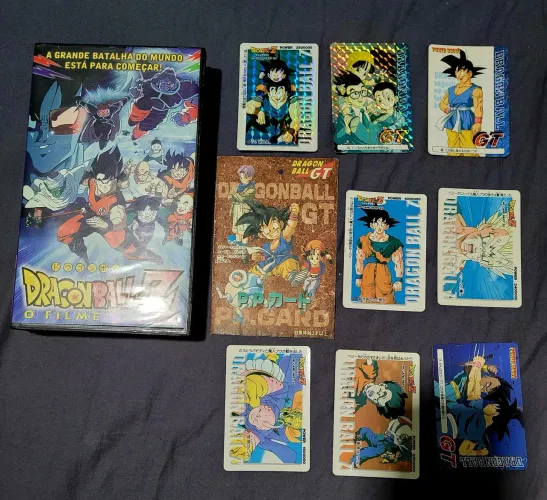 Kit Coleção Dragon Ball Z e GT - Cartas, VHS e revistas