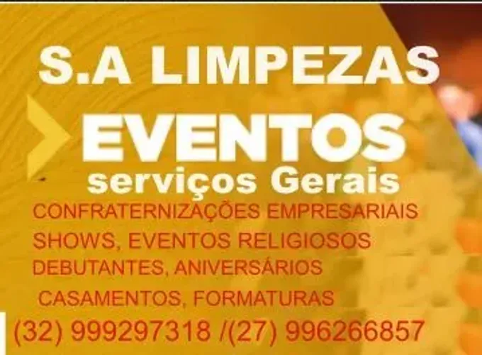 Limpeza em eventos