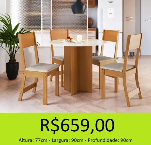 Mesa de jantar com cadeiras