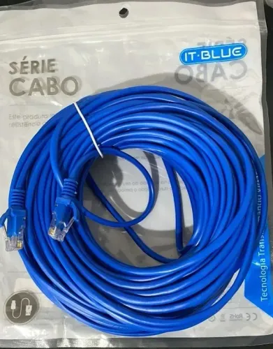 Cabo De Rede 30m Azul It-Blue Alta Qualidade Loja Coimbra Computadores Entregamos