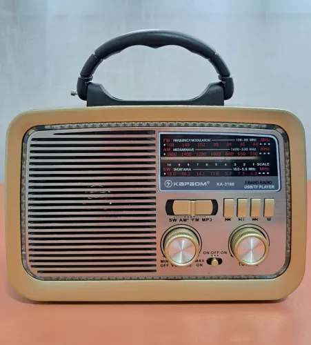 Rádio FM/AM Retrô Estilo Antigo Bivolt 