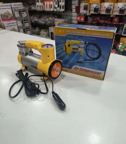 Compressor De Ar 12V Pneu Carro Moto Bike Colchão Piscina