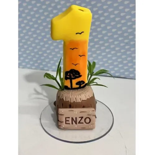 Topo de bolo/ vela personalizada/ aniversário