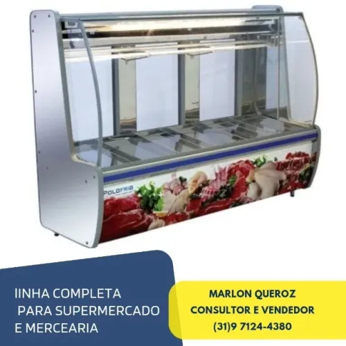 Balcão de Açougue 2M Inox Polo Frio