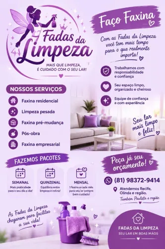 Fazemos sua faxina com capricho / diarista disponível
