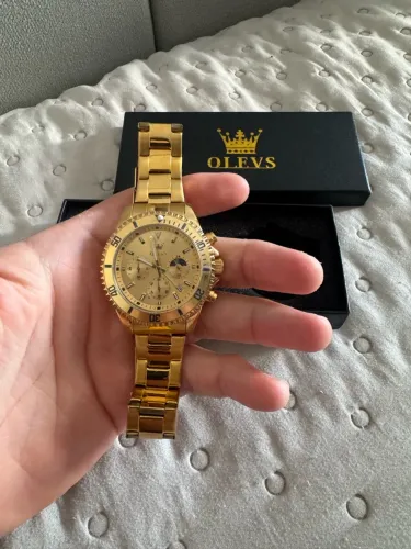 RELÓGIO OLEVS DOURADO MASCULINO