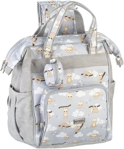 Mochila Maternidade Multifuncional Bicho Preguiça - Fazendo Arte