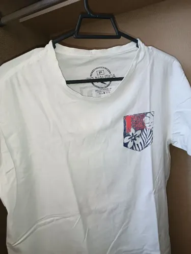 Camisa Zip Nautica P 100% Algodão 