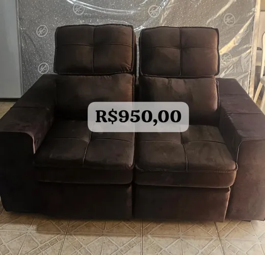Sofá 2 lugares Retrátil e Reclinável  - Novo -  Entrego