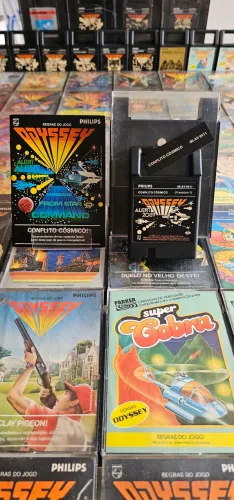Jogo Conflito Cósmico para Philips Odyssey Completo serial no cartucho