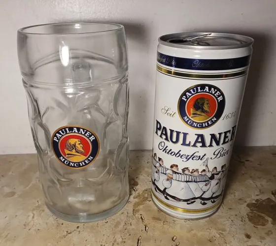 Caneca Cerveja Paulaner - Com lata - 1 Litro