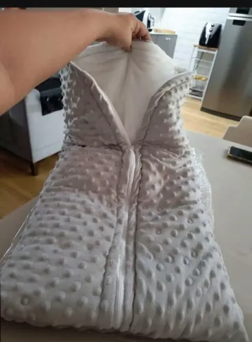 Saco de dormir cinza bebê