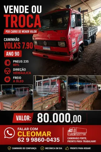 Vendo Caminhão Volks 7.90