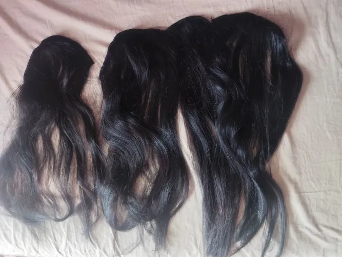 Mega hair humano preto