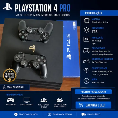 PS4 pro, novo e nunca aberto