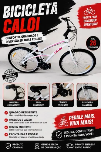 VENDO BICICLETA CALOI ARO 26 