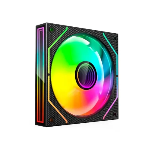  Cooler Fan 120mm C3Tech F9-L330BKRGB Black Led ARGB *4 Pinos Controladora* - WZetta