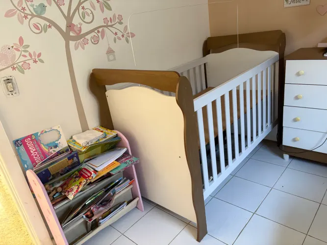 Berço Infantil Grão de Gente (Sem Uso / Detalhe na Madeira)