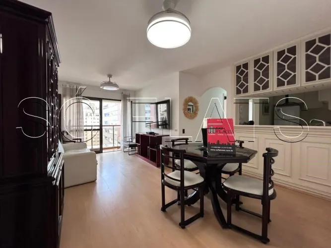 Flat Manhattan de 59m² a 2 quadras do metrô Consolação, no Jardim Paulista