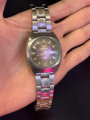 Relogio Antigo De Pulso Masculino Orient 3 Estrelas Automatico  