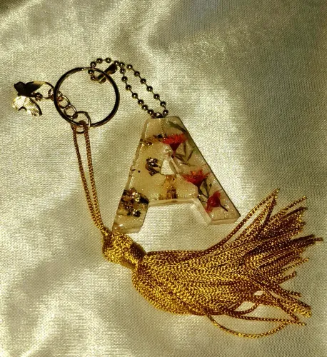 Chaveiro personalizado feito com resina