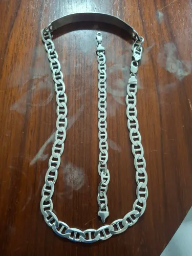 Corrente E Pulseira De Prata Kit !