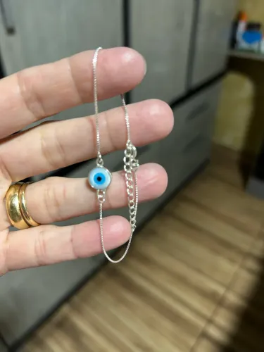 Pulseira de prata olho grego