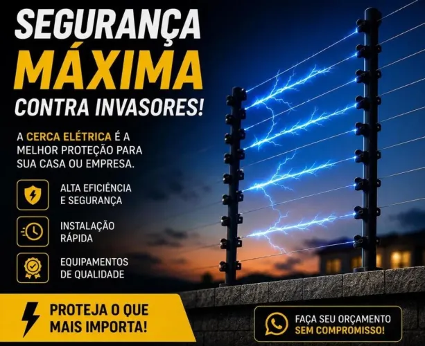 Cerca Elétrica c Instalação!!!