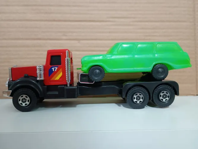 Brinquedo Caminhão Plástico Rabaker Mitroplast Veraneio Plástico Bolha