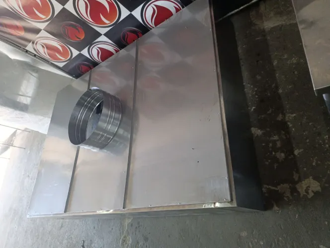 Coifa no estado de nova industrial toda no aço inox usada