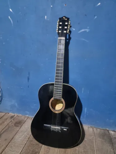 Violão Michael Preto - Conservado, Pronto para Tocar