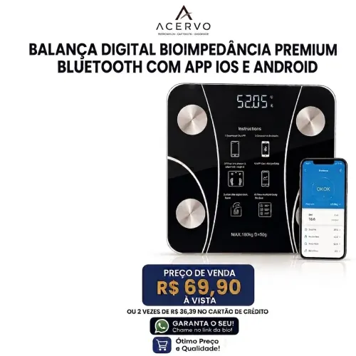 Balança peso digital com app