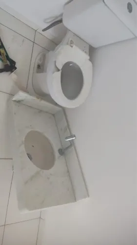 Vaso acoplado e pia de granito