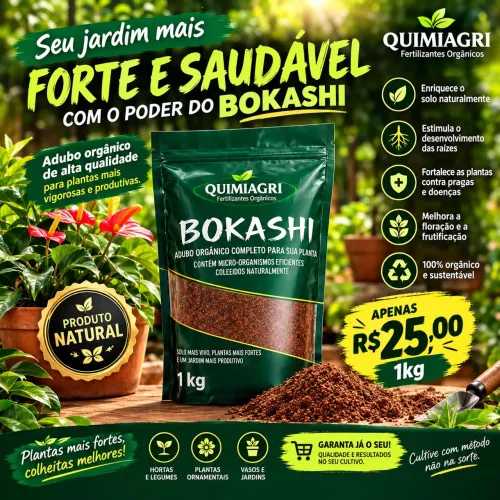 Adubo bokashi 1kg