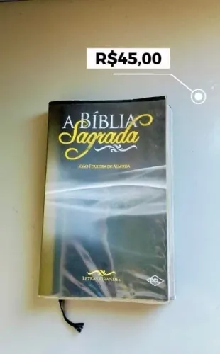 Bíblia Sagrada Com Capa Protetora Transparente