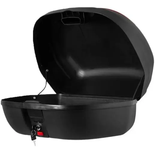 Baú Moto 45 Litros Pro Tork Novo - Cabe 2 Capacetes + Capa de Chuva