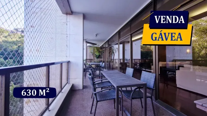 GÁVEA EXCLUSIVÍSSIMO APARTAMENTO DE LUXO 630M² PISCINA PRIVATIVA 4 SUÍTES 3 VAGAS CONDOMÍN