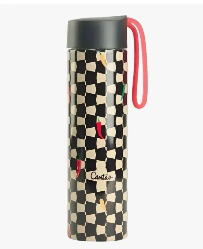 Garrafa Térmica 500ml Cantão Estampada Pimenta