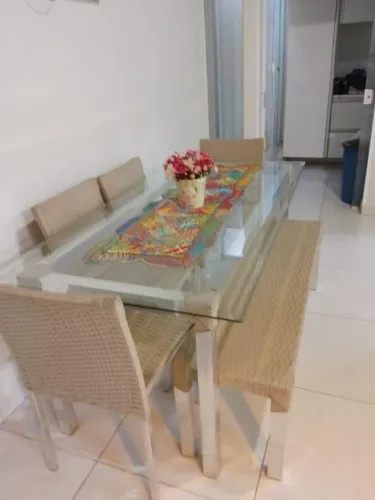 Mesa de vidro NÃO ACOMPANHA O BANCO