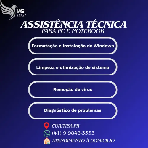 Assistência Técnica de Informática em Curitiba | Formatação e Manutenção
