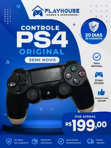 Controle PS4 TV PC Sony original semi novo 